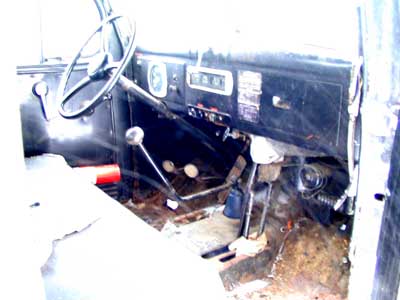 '65 Dodge WM300 Power Wagon interior, passenger side.